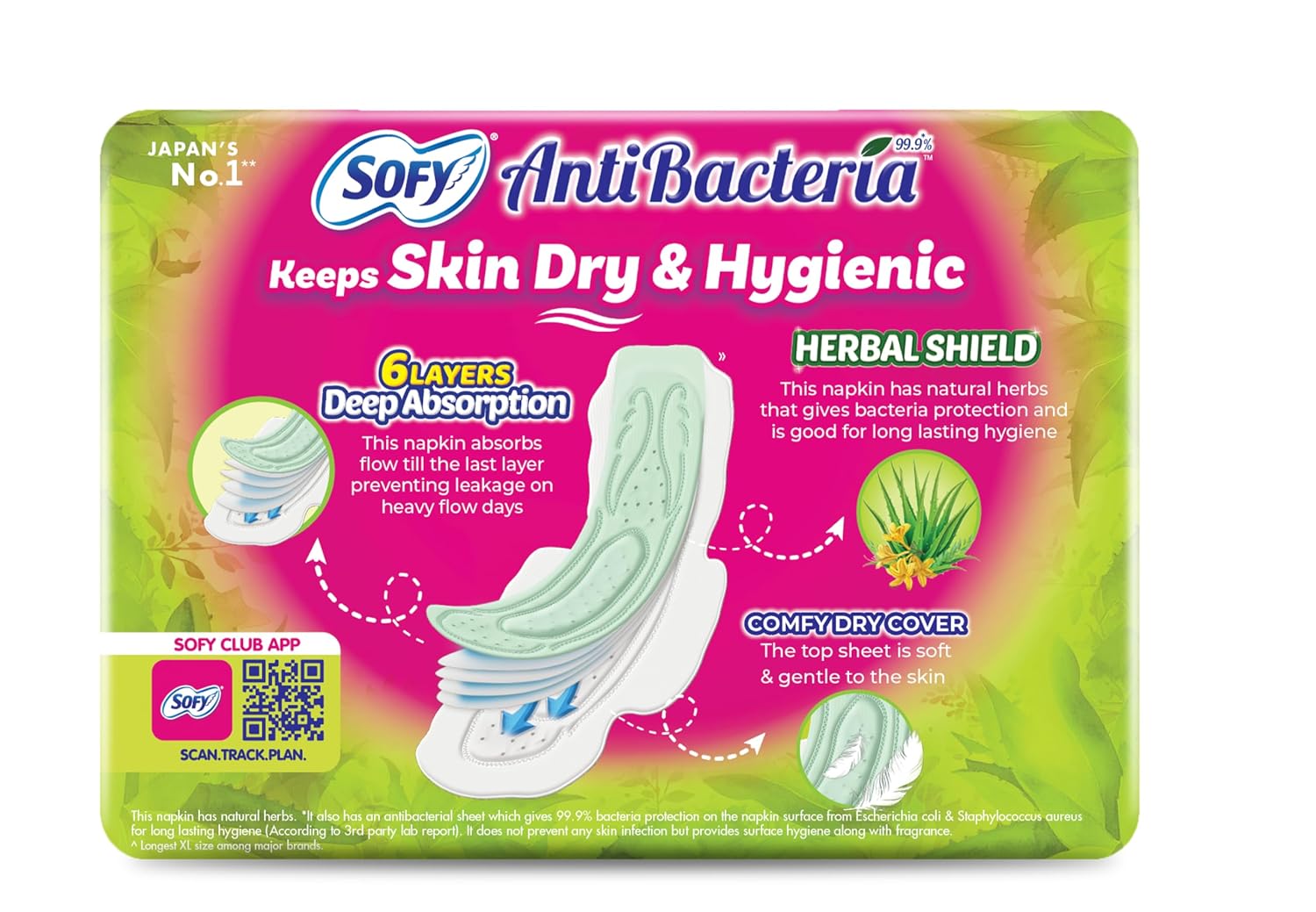 Sofy AntiBacteria XL - 290mm | 28 Pads