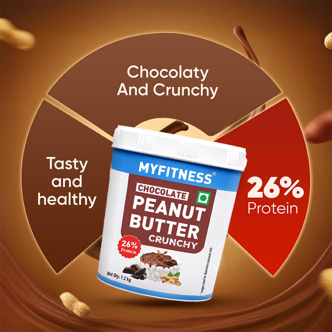 MYFITNESS Peanut Butter Chocolate Spread Crunchy 1.2kg