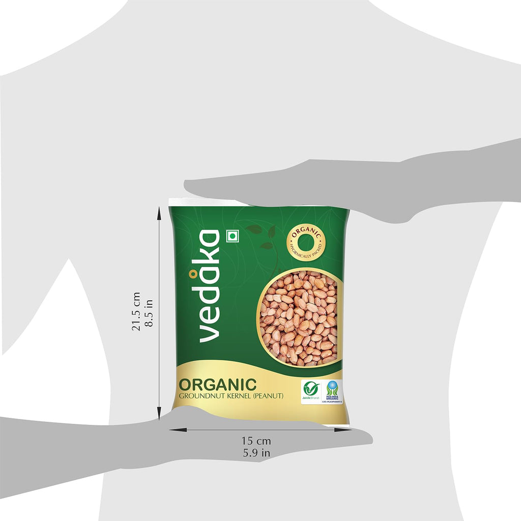 Vedaka Organic Groundnut Kernel (Peanut) | 1 Kg