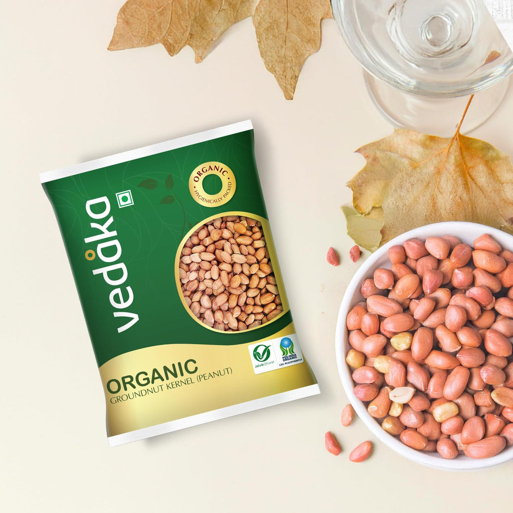 Vedaka Organic Groundnut Kernel (Peanut) | 1 Kg