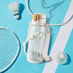 MILTON Regan 850 2-in-1 Lid Sip or Gulp Water Bottle | Sturdy Handle And Strap I BPA Free| Food-Grade | One-Touch Open | Leak-Proof | Ideal for Office, School, College, Gym | 836ml, White