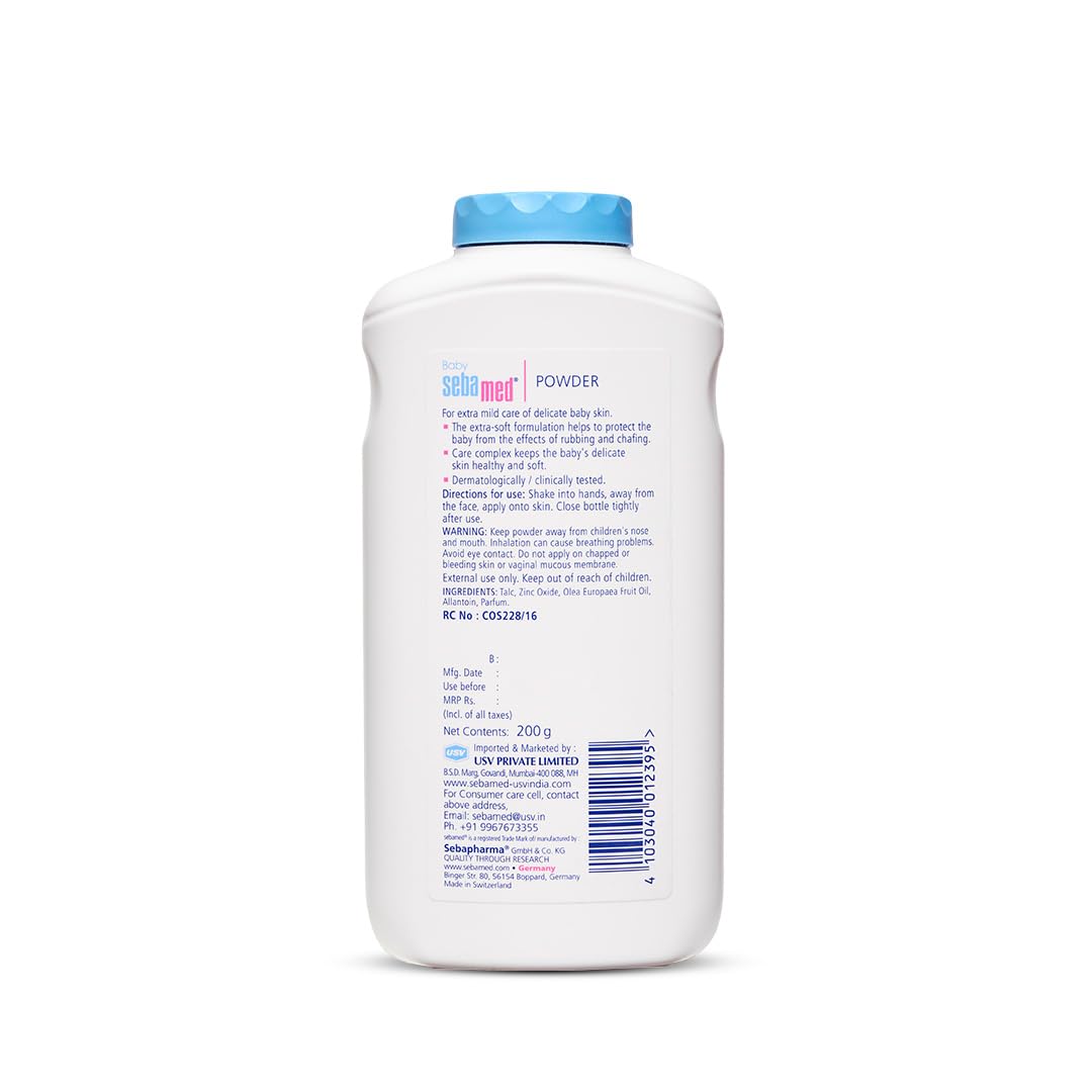 Sebamed Baby Powder| Olive Oil, Allantoin|200 gm