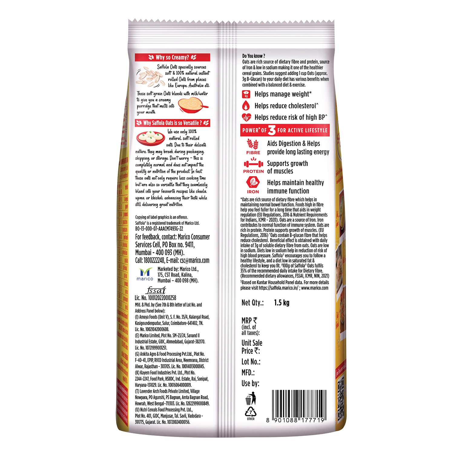 Saffola Oats soft & creamy