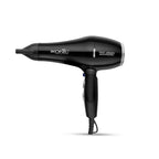 Ikonic Professional Pro 2500+ Advanced Hair Dryer 2500W-2800W, 23000 Rpm Ac Motor, Ionic Technology Anti-Frizz Blow Dryer For Smooth Shiny Hair, 3 Heat & 2 Speed Settings, Cool Shot Button, 2 Nozzles, Overheat Protection, For Men & Women, Black