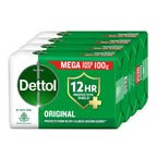Dettol Original Bathing Soap Bar with 12 HR protective shield (400gm) | Kills 99.99% Germs, 100g (Pack of 4)