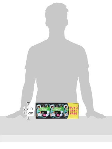 Whisper Bindazzz Nights 15x3 XXL Sanitary Pads, Upto 0% Leaks All Night Long, For Heavy Flow
