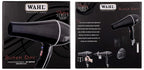 WAHL 5439-024 Super Dry Professional 2000 Watts Ionic Hair Dryer with Tourmaline Technology, 3 Heat Settings & 2 Speed Settings & Cool Shot Button - Black