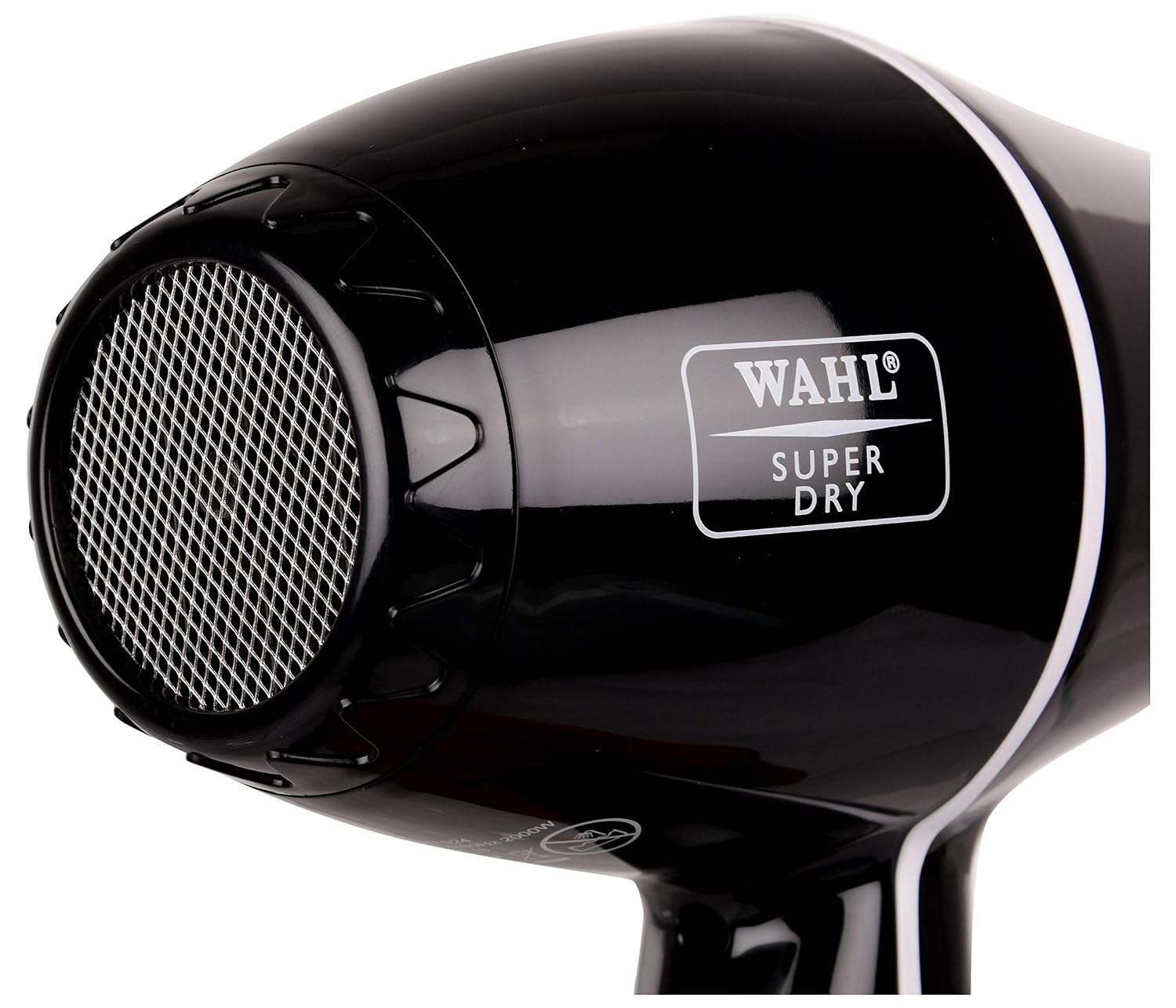 WAHL 5439-024 Super Dry Professional 2000 Watts Ionic Hair Dryer with Tourmaline Technology, 3 Heat Settings & 2 Speed Settings & Cool Shot Button - Black