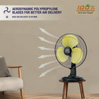 USHA Maxx Air Ultra 400MM Table Fan (Golden)