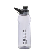 CELLO Fitbe Flip Cap Water Bottle For Daily Use 1000 ml, Black Grey | BPA Free, Reusable & Unbreakable Leakproof Lightweight Easy to Carry with Handle PET Water Bottle For Gym Office Indoor & Outdoor