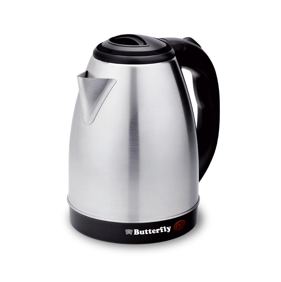Butterfly Evo Pro 1.5L Electric Kettle | 1350 W | 360 degree Swivel Power Base | Auto Shut Off | For Hot Water, Tea, Coffee, Noodles | Dry Boil Protection