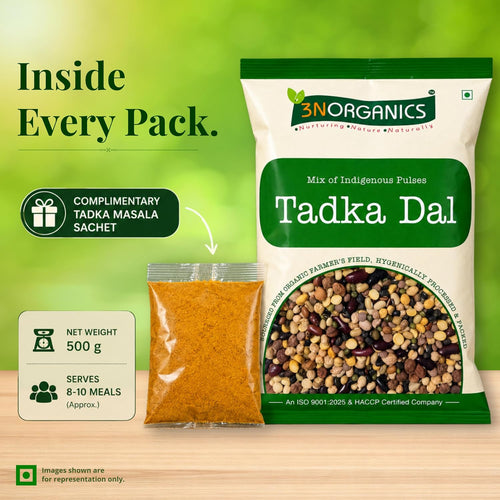 3N ORGANICS Tadka Dal - 500gm
