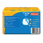 NIINE Naturally Soft Regular Sanitary Napkins for women|230mm Long| Extra Soft & Cottony for Rash Control|2x Absorption|Anti-Leak Lock Protection |Super Saver Pack|(Pack of 4) 72 Pads