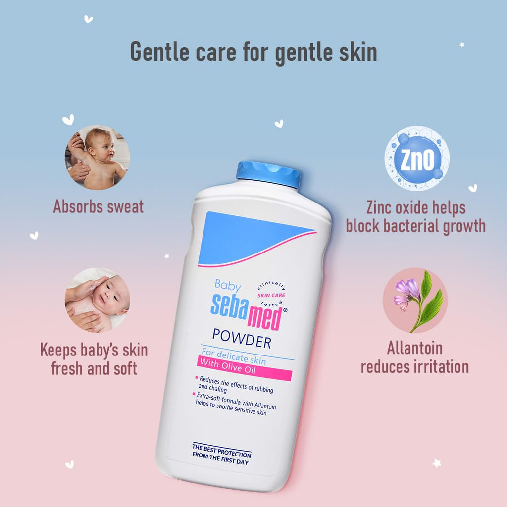 Sebamed Baby Powder| Olive Oil, Allantoin|400 gm
