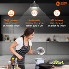 Orient Electric 12W Rechargeable Emergency LED bulb| Inverter Bulb for home | Up to 4 kV surge protection| 6500K, Cool White, B22d base| Over charging Protection| Pack of 3