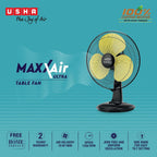 USHA Maxx Air Ultra 400MM Table Fan (Golden)