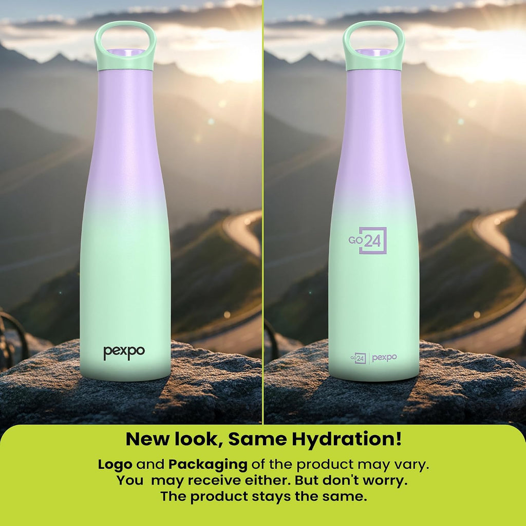 Stainless Steel Water Bottle Morocco Purple-Green Ombre 600ml