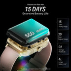 boAt Storm Infinity w/21 Days Extensive Battery Life, BT Calling, Huge 550mAh Battery, Fast Charge, 1.83” (4.65cm) Display, HR, SpO2 & Sleep Tracking, Smart Watch for Men & Women (Cherry Blossom)