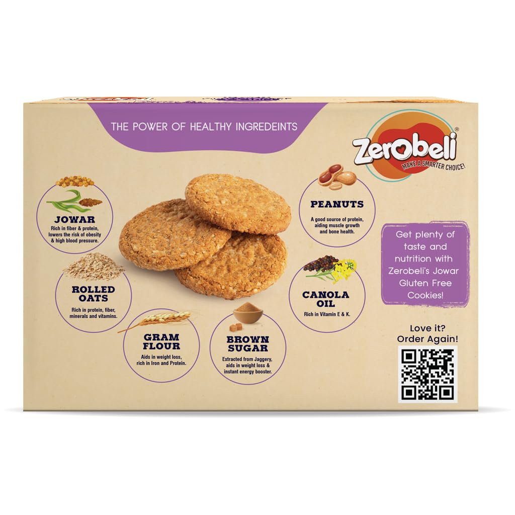 Zerobeli Jowar Gluten Free Cookies 250g
