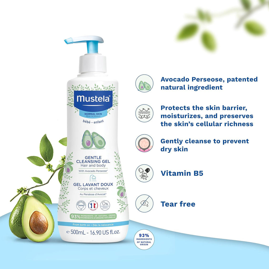 Mustela Baby Skincare Combo – Buy 2 Cleansing Gel 500ml