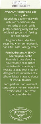 Aveeno Moisturizing Bar for Dry Skin 3 Oz (Pack of 4)