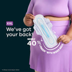 Whisper Bindazzz Nights 15x3 XXL Sanitary Pads, Upto 0% Leaks All Night Long, For Heavy Flow