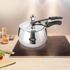 Milton Pro Cook Induction Cookware & Gas Stove Friendly Triply Stainless Steel Curve Pressure Cooker with Inner Lid 3 Litre | Gasket Release System |...