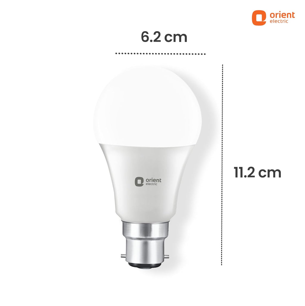 Orient Electric 12W Motion Sensor LED Bulb for Home | Radar based LED Light with Auto ON-OFF feature | Cool White, 6500K | B22d Cap | 4 kV Surge Protection | 1 Year Replacement Warranty | Pack of 3
