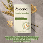 Aveeno Moisturizing Bar for Dry Skin 3 Oz (Pack of 4)
