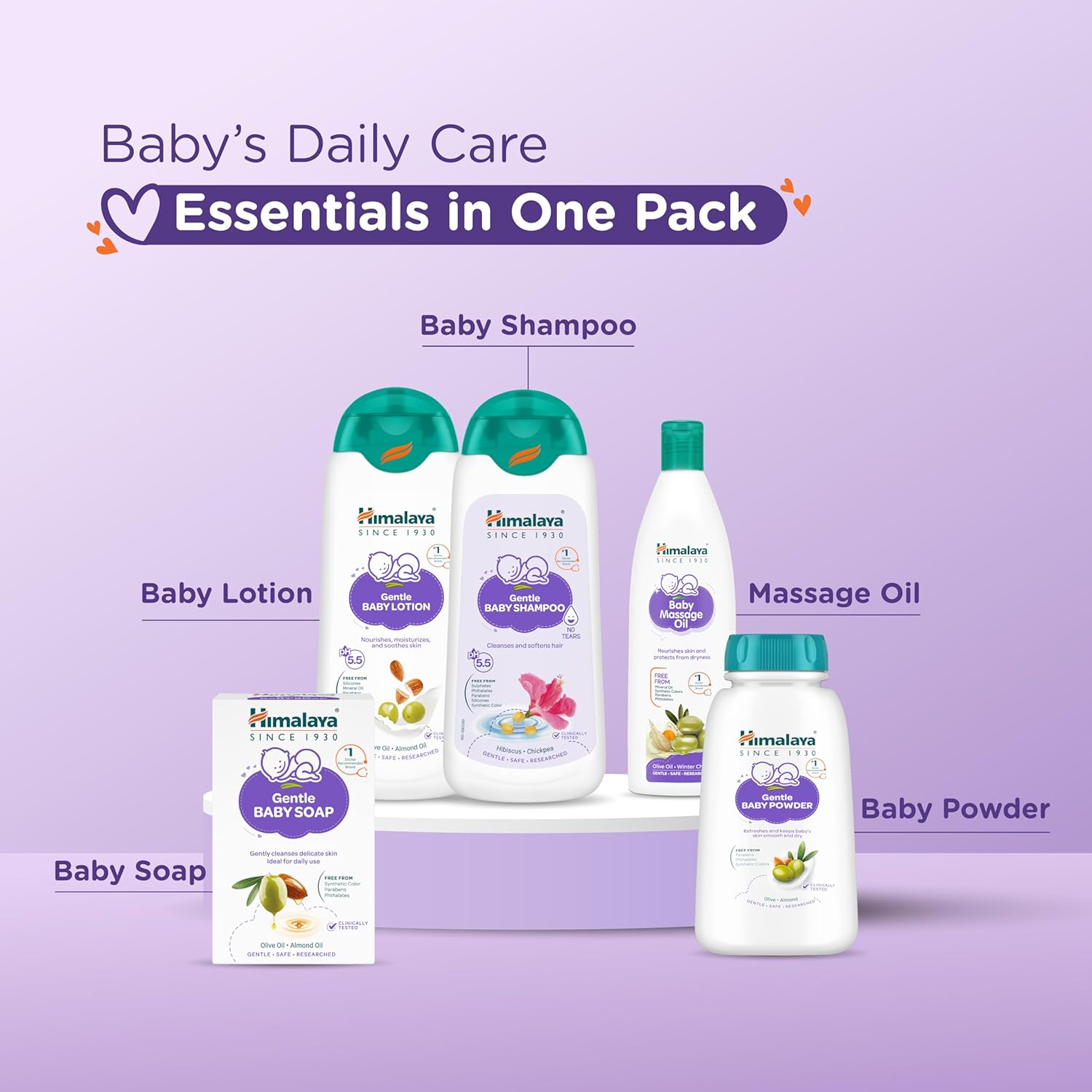 Himalaya Happy Baby Gift Pack 5s with Newborn Baby Essentials