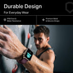 boAt Storm Call 4 India's first Smartwatch with Type-C Charging,1.96”(4.97 cm) HD Display, Functional Crown, BT Calling, Sports Modes, Heart Rate, SpO2, Sleep & Stress Tracking, SOS, IP68(Velvet Wine)