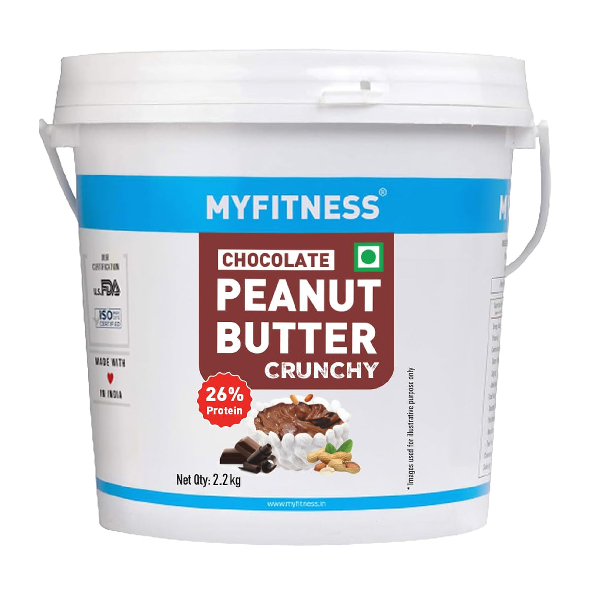 MYFITNESS Peanut Butter Chocolate Flavour, Crunchy 2.2kg