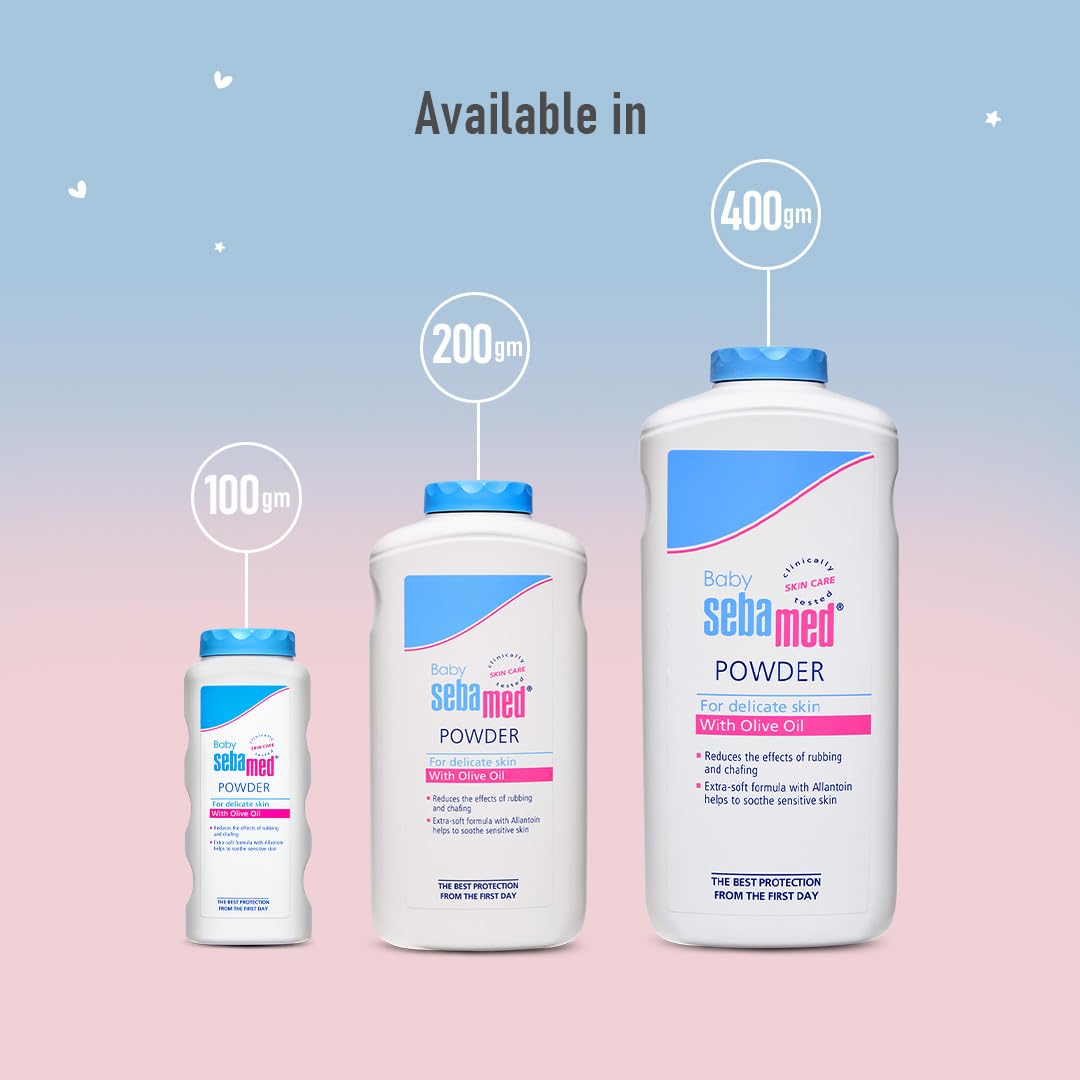 Sebamed Baby Powder| Olive Oil, Allantoin|400 gm