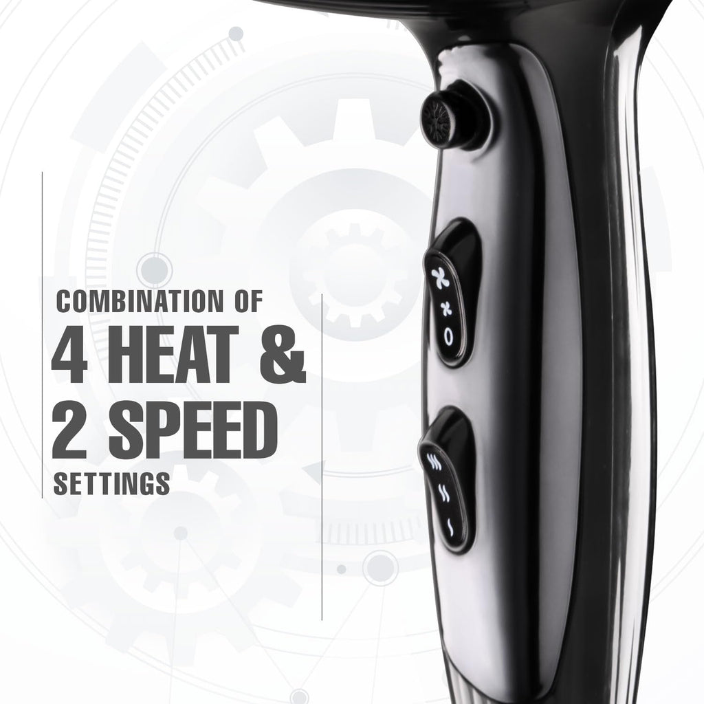 VEGA PROFESSIONAL Pro Xpert Dry 2800W Hair Dryer for Women & Men | Professional Blow Dryer with Combination of 4 Heat & 2 Speed Settings & Cool Shot Button, 16 Amp Plug | Salon Hair Styling (VPPHD-10)