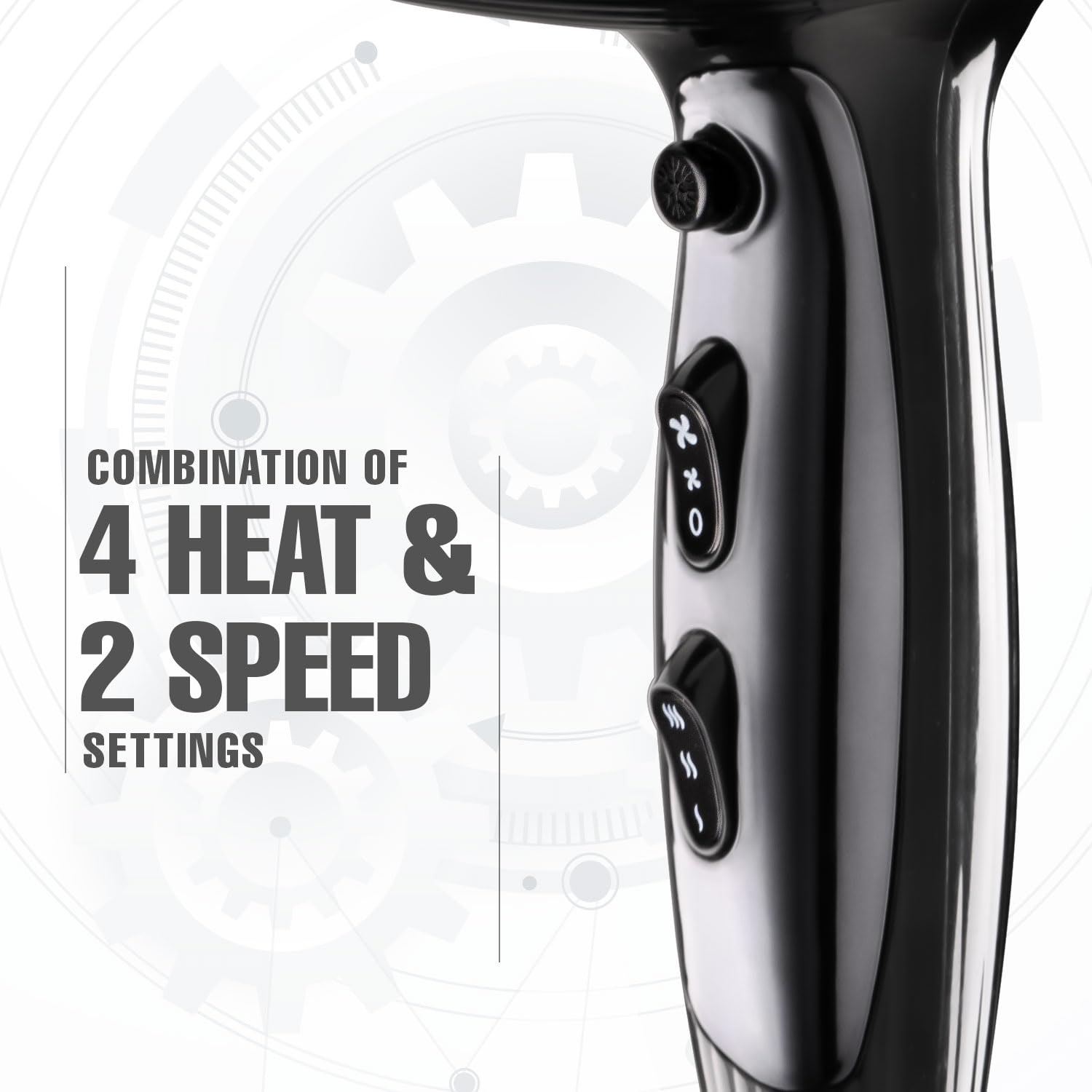 VEGA PROFESSIONAL Pro Xpert Dry 2800W Hair Dryer for Women & Men | Professional Blow Dryer with Combination of 4 Heat & 2 Speed Settings & Cool Shot Button, 16 Amp Plug | Salon Hair Styling (VPPHD-10)