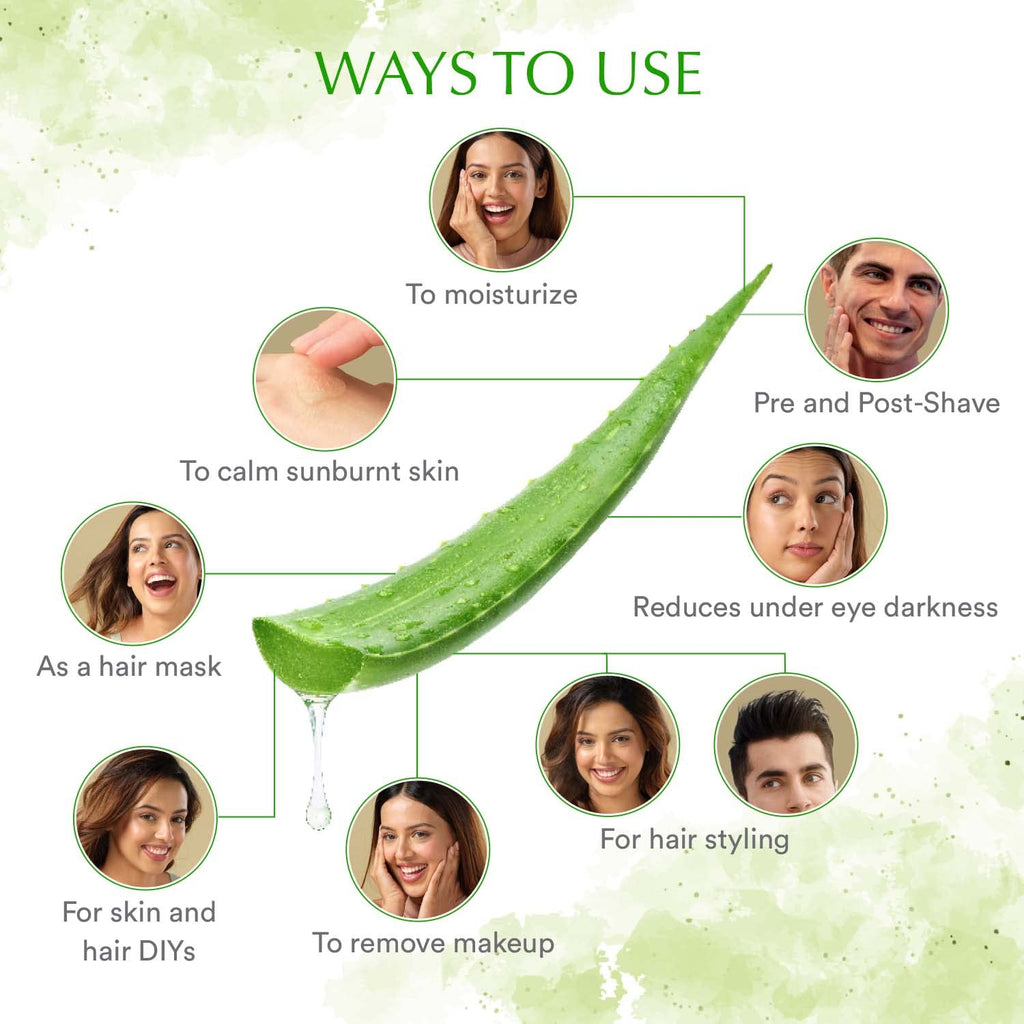 WOW Skin Science 99% Pure Aloe Vera Gel for Face, Skin &amp; Hair - 500ml