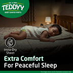 TEDDYY Easy Baby L Size Diaper Pant Style | 62 Count (Large) | 9–14 kg (Pack of 1) | Long Protection Hours | Anti-Bacterial | Airy Breathable Fit | Rapid Soaker Channels & Wetness Indicator