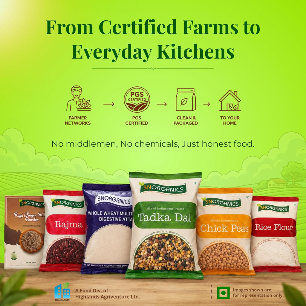 3N ORGANICS Tadka Dal - 500gm