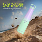 Stainless Steel Water Bottle Morocco Purple-Green Ombre 600ml