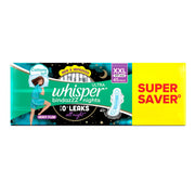Whisper Bindazzz Nights 15x3 XXL Sanitary Pads, Upto 0% Leaks All Night Long, For Heavy Flow