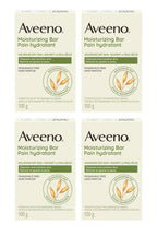 Aveeno Moisturizing Bar for Dry Skin 3 Oz (Pack of 4)