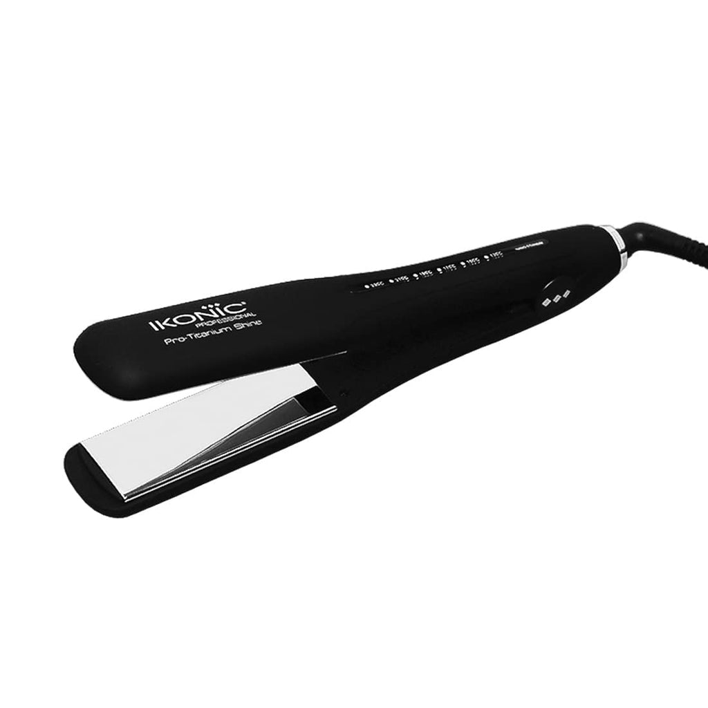 IKONIC PRO TITANIUM SHINE BLACK HAIR STRAIGHTENER