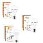 Orient Electric 12W Rechargeable Emergency LED bulb| Inverter Bulb for home | Up to 4 kV surge protection| 6500K, Cool White, B22d base| Over charging Protection| Pack of 3