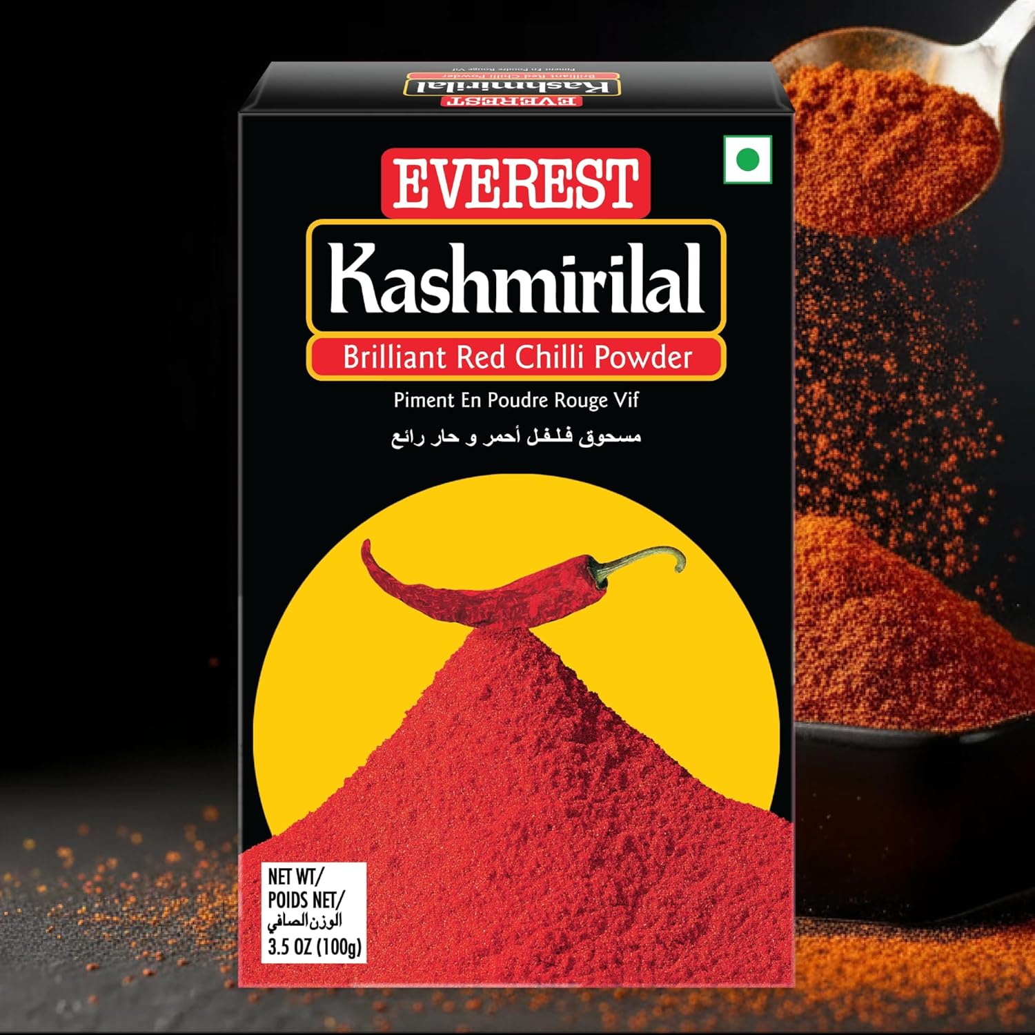 Everest Kashmirilal Brilliant Red Chilli Powder - 100gm |