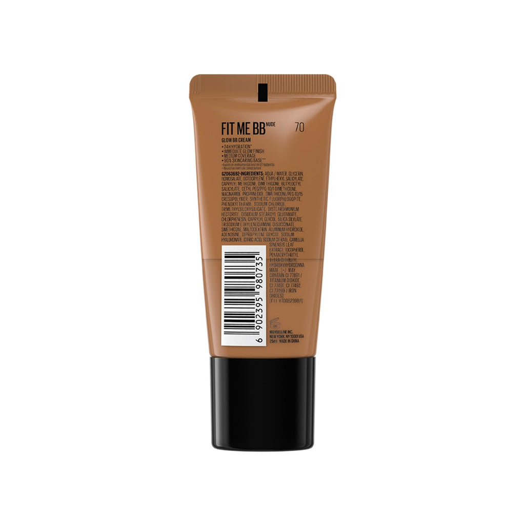 Maybelline New York Fit Me BB Nude Glow BB Cream, 70,25ml