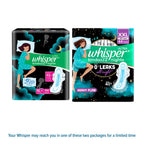 Whisper Bindazzz Nights 44 XXL Sanitary Pads, Upto 0% Leaks All Night Long(Pack of 2)
