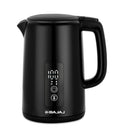 Bajaj KTP 1.5 Litre Digital Electric Kettle | Auto Shut-Off | Dry Boil Mechanism | Digital Temperature Display | 360-Degree Cordless Operation | 2-Yr Warranty By Bajaj 【Black】