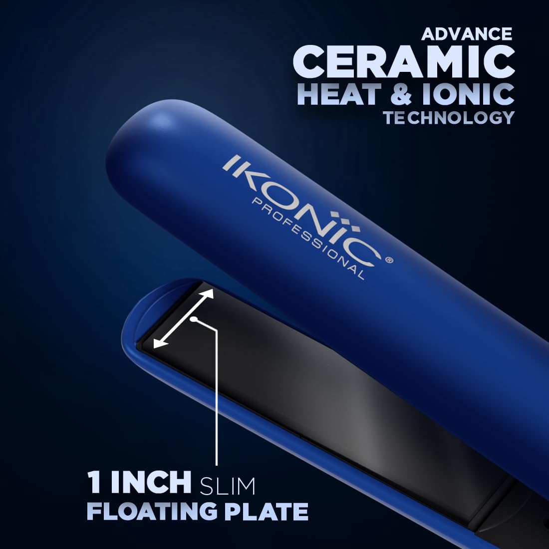 IKONIC S3+ Ceramic (Blue and black) Hair Straightener