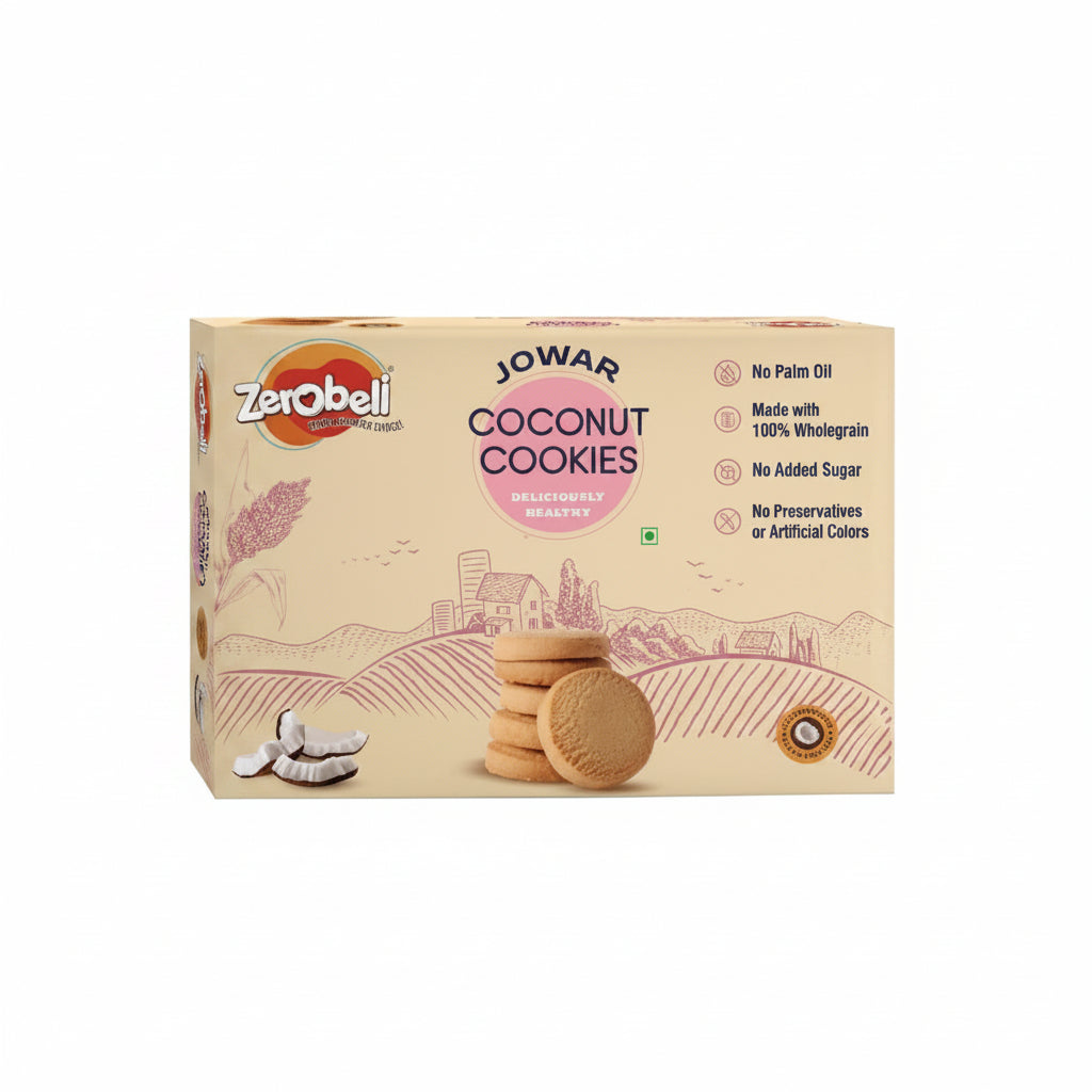 Zerobeli Jowar Coconut Cookies 375g