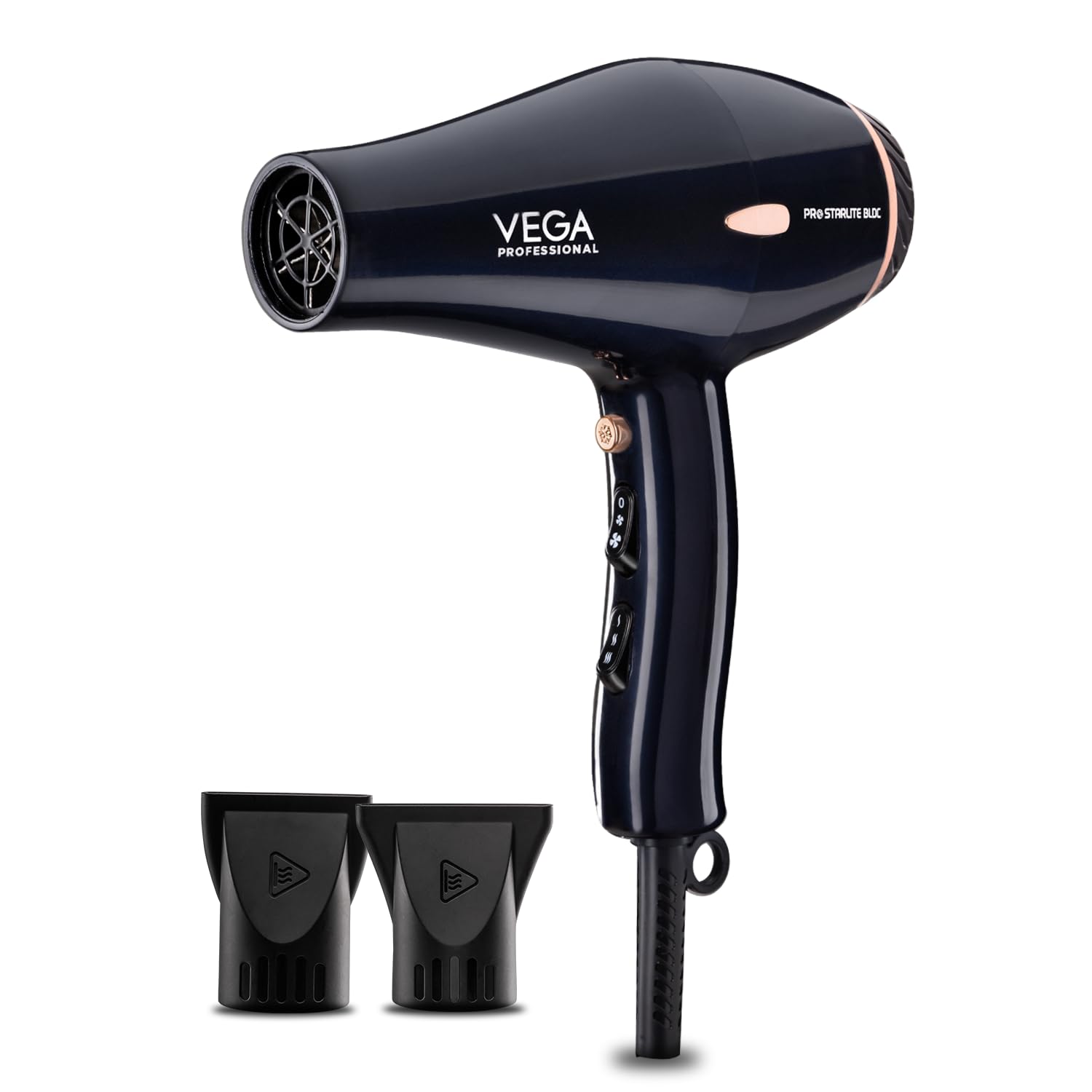VEGA PROFESSIONAL Pro Starlite BLDC 2600W Hair Dryer for Women & Men | Professional Blow Dryer with Combination of 4 Heat & 2 Speed Modes, 16 Amp Plug Fast Hair Drying (VPPHD-12)